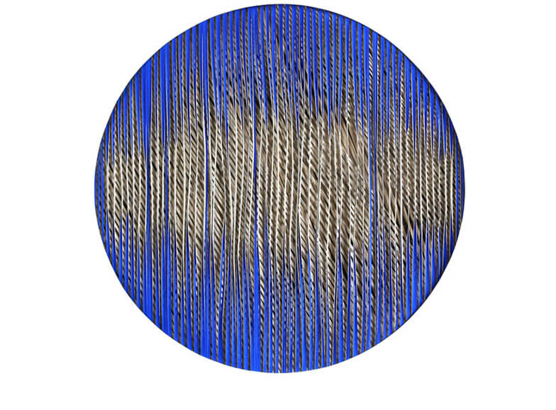 Vera Bonsen: Papierarbeiten: L’Heure Bleue, Detail